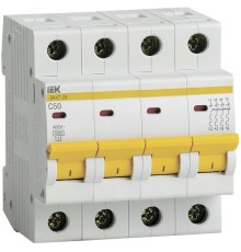 Iek MVA20-4-050-C Авт. выкл.ВА47-29 4Р 50А 4,5кА х-ка С ИЭК