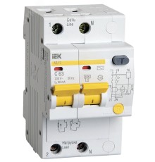 Iek MAD10-2-063-C-030 Диф.автомат АД12 2Р 63А  30мА ИЭК