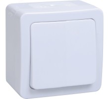 Iek EVMP12-K01-10-54-EC ВСп20-1-0-ГПБ выкл 1кл  проход. о/у  IP54 (цвет клавиш: белый) ГЕРМЕС PLUS