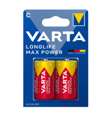 Батарейка Varta LONGLIFE MAX POWER (MAX TECH) LR14 C BL2 Alkaline 1.5V (4714) (2/20/200) VARTA 4714101402