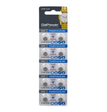 Батарейка GoPower G3/LR736/LR41/392A/192 BL10 Alkaline 1.5V (10/100/1000/36000) блистер (10 шт.) Батарейка GoPower G3/LR736/LR41/392A/192 (00-00017859)