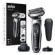 Бритва сетчатая Braun Series 7 71-S4200cs реж.эл.:3 питан.:аккум. черный/серебристый