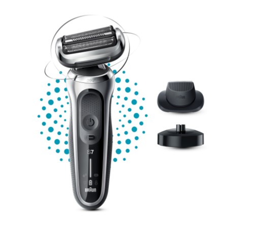 Бритва сетчатая Braun Series 7 71-S4200cs реж.эл.:3 питан.:аккум. черный/серебристый Бритва сетчатая Braun Series 7 71-S4200cs реж.эл.:3 питан.:аккум. черный/серебристый