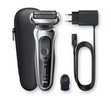 Бритва сетчатая Braun Series 7 71-S1000s реж.эл.:3 питан.:аккум. черный/серебристый