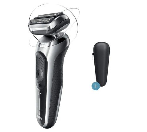 Бритва сетчатая Braun Series 7 71-S1000s реж.эл.:3 питан.:аккум. черный/серебристый