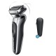 Бритва сетчатая Braun Series 7 71-S1000s реж.эл.:3 питан.:аккум. черный/серебристый