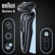 Бритва сетчатая Braun Series 6 61-N1000s реж.эл.:3 питан.:аккум. серый/черный