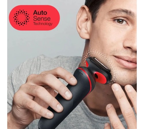 Бритва сетчатая Braun Series 5 51-R1000s реж.эл.:3 питан.:аккум. красный/черный Бритва сетчатая Braun Series 5 51-R1000s реж.эл.:3 питан.:аккум. красный/черный