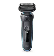 Бритва сетчатая Braun Series 5 51-M1000s реж.эл.:3 питан.:аккум. черный/бирюзовый