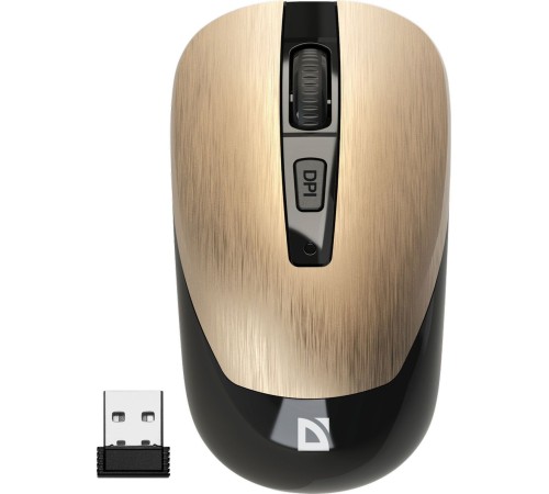 Мышка USB OPTICAL WAVE MM-995 GOLD 52994 DEFENDER
