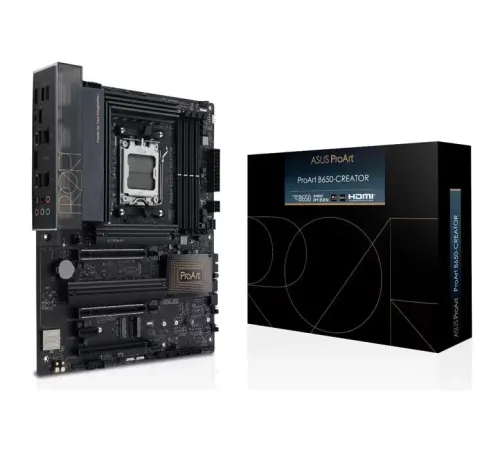Материнская плата ASUS PROART B650-CREATOR, Socket AM5, B650, 4*DDR5, HDMI, 4xSATA3 + RAID, M2, Audio, Gb LAN, USB 3.2, USB 2.0, ATX; 90MB1C40-M0EAY0 (PROART B650-CREATOR)