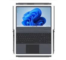Ноутбук 15.6" IPS FHD HIPER WORKBOOK black (Core i5 1030NG7/8Gb/256Gb SSD/VGA int/W11Pro (U26-15FII5103R8S2WPG)