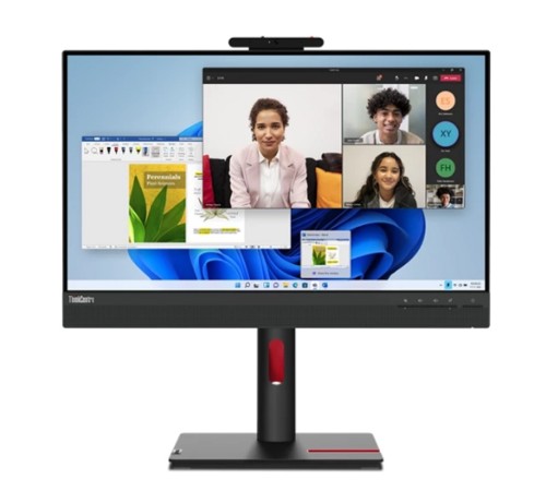 МОНИТОР 23.8" Lenovo ThinkVision TIO24 (Gen5) Black (IPS,1920x1080, 4ms, 3in1 connection w/ Tiny, DP, HDMI, USB Hub, Mic