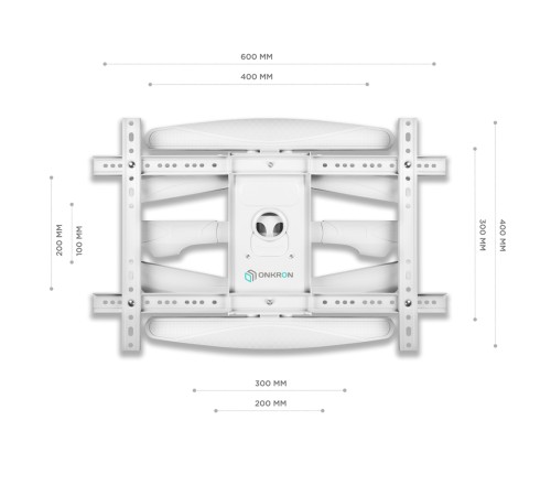 Кронштейн ONKRON ONKRON M6L White