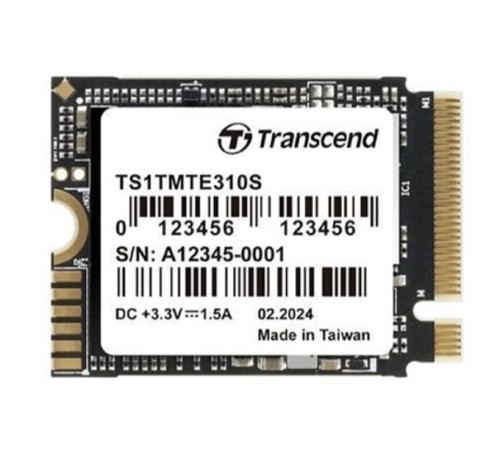 Твердотельный диск 1TB Transcend GMTE310S, 3D TLC NAND, M.2 2280,PCIe Gen3x4, DRAM-less