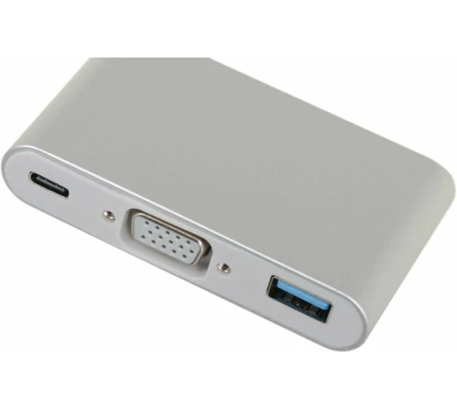 Разветвитель USB-C Palmexx 1порт. серебристый (PX/HUB-057) Разветвитель USB-C Palmexx 1порт. серебристый (PX/HUB-057)