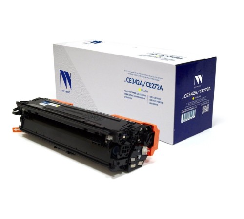 Картридж NVP совместимый NV-CE342A/CE272A Yellow универсальные для HP Color LaserJet 700 M775dn/ 700 M775f/ 700 M775z/ 700 M775z+/ CP5525dn/ CP5525n/ CP5525xh/ M750dn/ M750n/ M750xh (16000k)