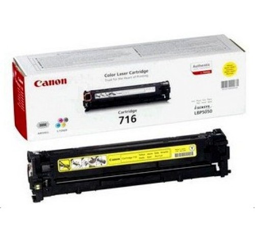 Картридж лазерный Canon 716Y 1977B002 желтый (1500стр.) для Canon LBP-5050/5050N