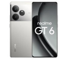 Смартфон Realme RMX3851 GT6 256Gb 12Gb серебристый моноблок 3G 4G 2Sim 6.78" 2780x1264 Android 14 50Mpix 802.11 a/b/g/n/ac/ax NFC GPS GSM900/1800 GSM1900 TouchSc Protect