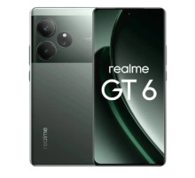 Смартфон Realme RMX3851 GT6 512Gb 16Gb зеленый моноблок 3G 4G 2Sim 6.78" 2400x1080 Android 14 50Mpix 802.11 a/b/g/n/ac/ax NFC GPS GSM900/1800 GSM1900 TouchSc Protect