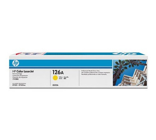 Картридж лазерный HP 126A CE312A желтый (1000стр.) для HP LJ CP1025 Картридж лазерный HP 126A CE312A желтый (1000стр.) для HP LJ CP1025