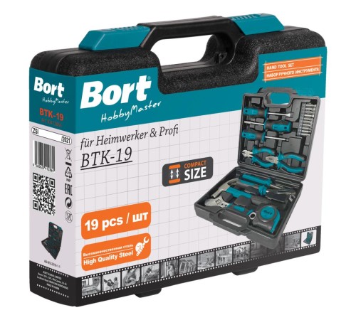 Bort BTK-19 Набор ручного инструмента [93412864]