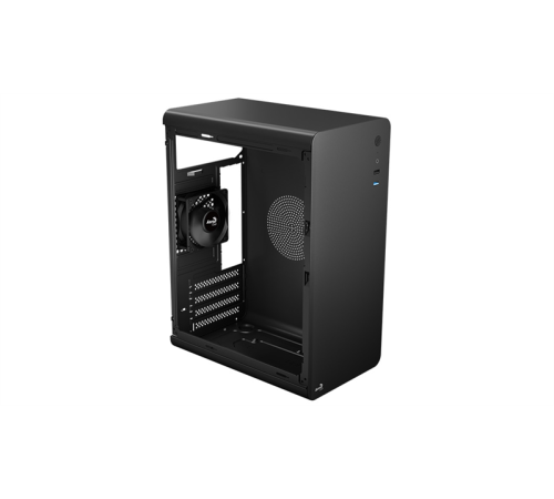 Корпус Aerocool CS-110-S-BK-v1 (mATX, 0.7mm, USB3.0 x1, USB2.0 x2, 1x 8cm Black Fan) (CS-110-S-BK-v1)