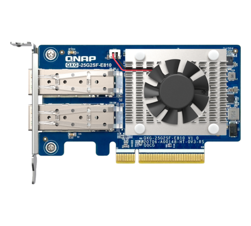 Сетвевая карта QNAP Expansion Card QXG-25G2SF-E810 PCIe Gen4 x8, 2x25GbE(SFP28) (QXG-25G2SF-E810)