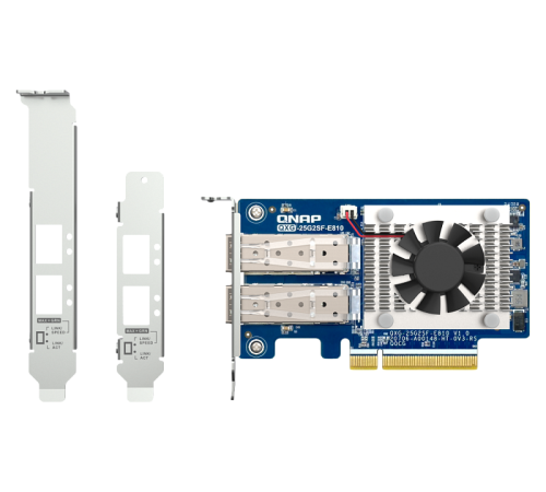 Сетвевая карта QNAP Expansion Card QXG-25G2SF-E810 PCIe Gen4 x8, 2x25GbE(SFP28) (QXG-25G2SF-E810)