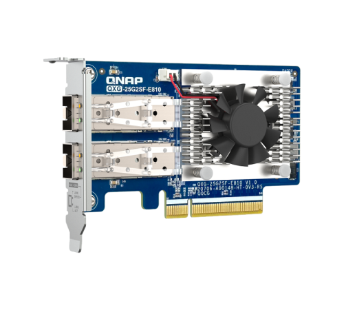 Сетвевая карта QNAP Expansion Card QXG-25G2SF-E810 PCIe Gen4 x8, 2x25GbE(SFP28) (QXG-25G2SF-E810)