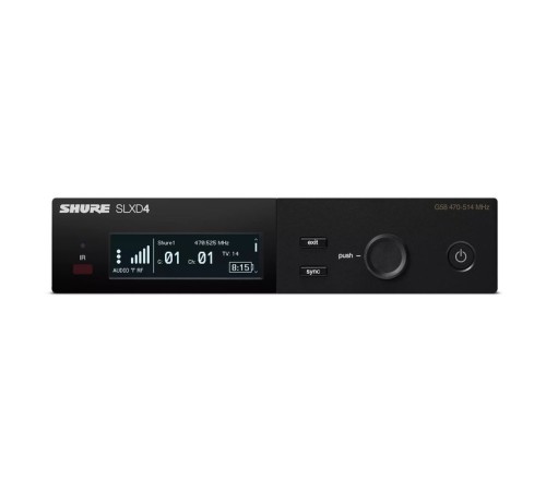 Цифровой приёмник SHURE [SLXD4E=-H56] одноканальный, частота UHF 518-562 МГц