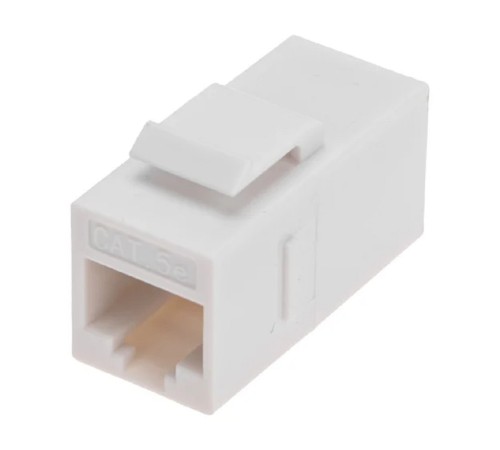 Rexant (02-0101) Адаптер проходной формата Keystone, Jack RJ-45(8P8C), UTP, CAT 5e PRO