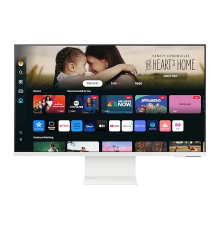 Монитор Samsung 32" Smart monitor M8 S32DM801UI VA 16:9 3840x2160x60Hz 4ms 400cd 3000:1 178/178 1млрд HDMI USB-C(65W) 2*USB 2.0 Spk10W Tizen HDR10+ sRGB 99% Tilt HAS Pivot Cam WiFi5 BT5.2 VESA White ПультДУ (LS32DM801UIXCI)