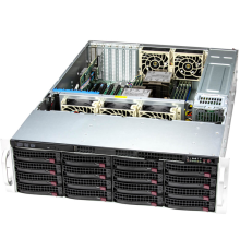 Серверная платформа Supermicro SuperStorage 3U Server 631E-E1CR16L no CPU(2) 5th/4th gen(MCC carrier)/TDP270/no DIMM(16)/16x3.5/2.5 SATA/SAS/2x10GbE/2x1200W/SFT-DCMS-Single