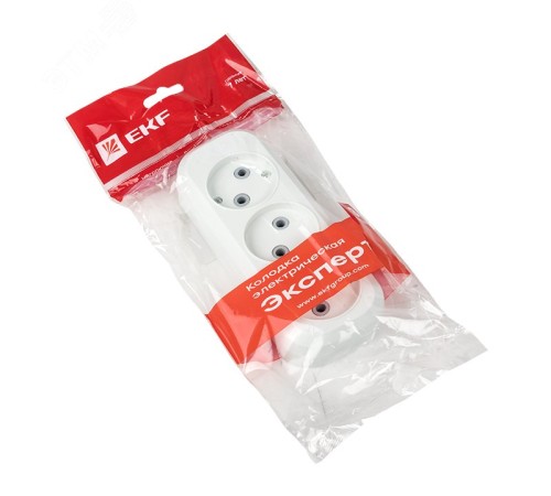 EKF AKB10-3 Колодка 3 гн. 10А 2,2кВт б/з Эксперт EKF PROxima