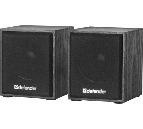 Колонки Defender SPK 230 2.0 черный 4Вт портативные