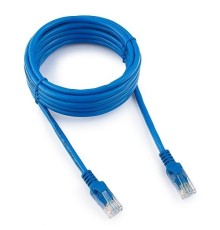Cablexpert Патч-корд медный UTP PP10-3M/B кат.5, 3м, литой, многожильный (синий)