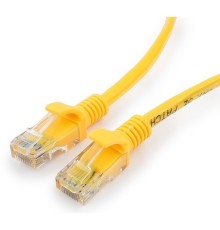 Cablexpert Патч-корд медный UTP PP10-5M/Y кат.5e, 5м, литой, многожильный (желтый)