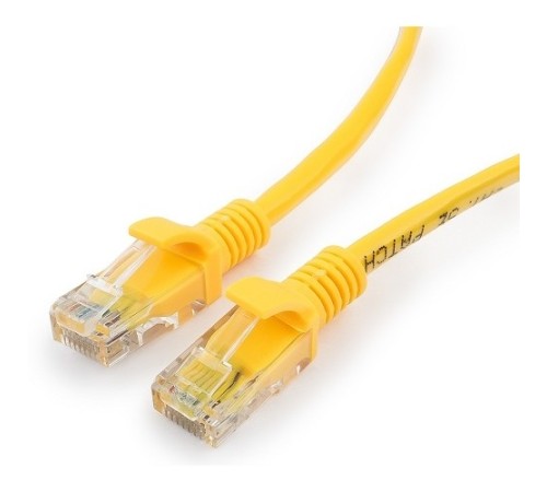 Cablexpert Патч-корд медный UTP PP10-5M/Y кат.5e, 5м, литой, многожильный (желтый)