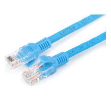 Cablexpert Патч-корд LSZH медный UTP кат.5e, 1.5м, литой, многожильный (синий) [PP30-1.5M/B]