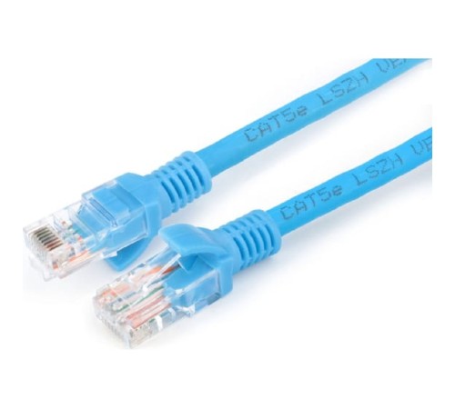 Cablexpert Патч-корд LSZH медный UTP кат.5e, 1.5м, литой, многожильный (синий) [PP30-1.5M/B]