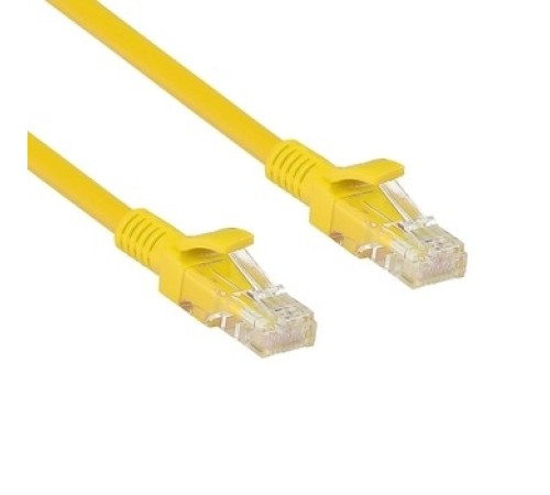 Exegate EX282031RUS Патч-корд Exegate UTP-RJ45-RJ45-5e-5M-YL, UTP, cat.5e, 5м, желтый