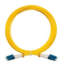 Exegate EX295143RUS Патч-корд волоконно-оптический ExeGate FC-D-9-LC-LC-5M-LSZH (Шнур ВО SM 9/125 (OS2/G.652.D), LC/UPC-LC/UPC, Duplex, LSZH, 5м)