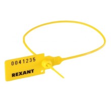 Rexant Пломба пластиковая номерная 320 мм желтая (1шт) (07-6132)
