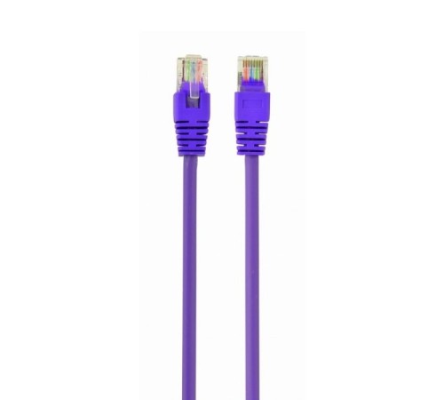 Патч-корд UTP Cablexpert PP12-0.5M/V кат.5e, 0.5м, литой, многожильный (фиолетовый)