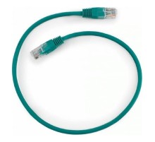Патч-корд UTP Cablexpert PP12-0.5M/G кат.5e, 0.5м, литой, многожильный (зелёный)