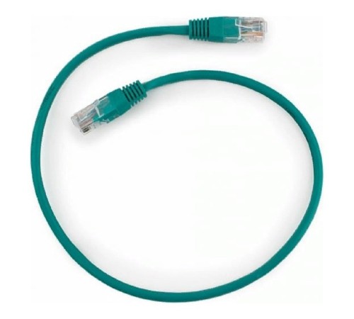 Патч-корд UTP Cablexpert PP12-0.5M/G кат.5e, 0.5м, литой, многожильный (зелёный)