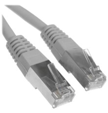 Cablexpert Патч-корд PP22-3m 1000G FTP 4 пары cat5E CCA molded 3м серый RJ-45 (m)-RJ-45 (m)