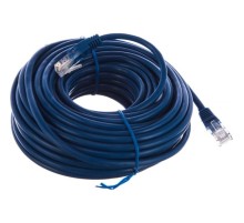 Патч-корд UTP Cablexpert PP12-15M/B кат.5e, 15м, литой, многожильный (синий)