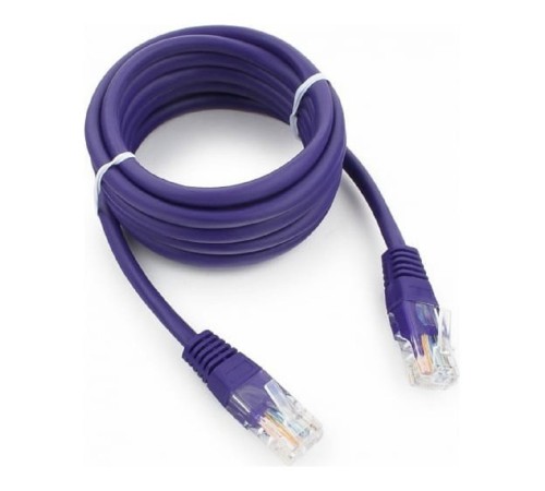 Патч-корд UTP Cablexpert PP12-2M/V кат.5e, 2м, литой, многожильный (фиолетовый)